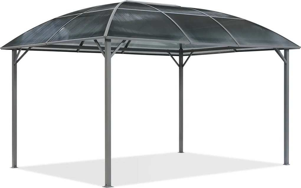 Metalen tuinhuis Dominican 3x4 met klamboe Garden Point antraciet