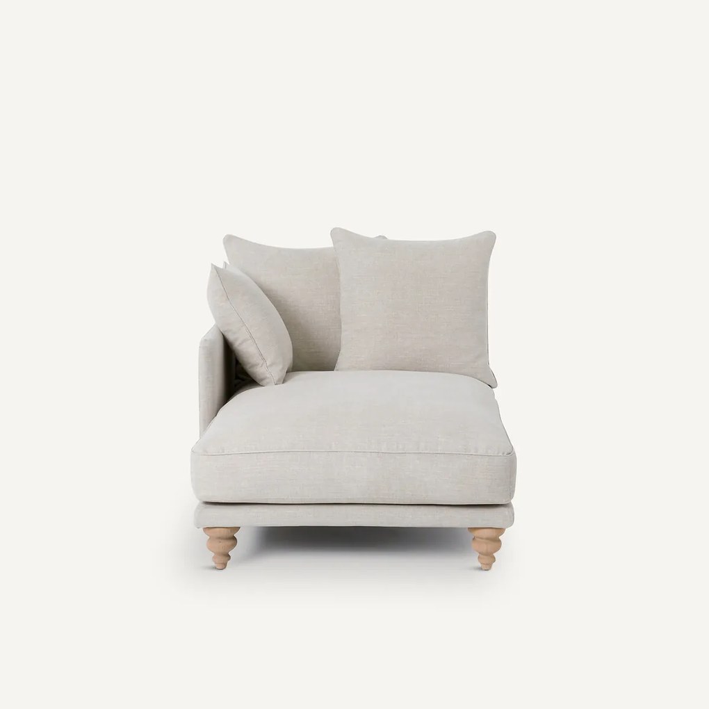 Long chair in katoen/linnen, LAZARE