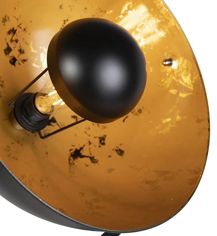Smart vloerlamp tripod zwart incl. Wifi A60 - Magna 40 Eglip Design, Art Deco, Klassiek / Antiek E27 bol / globe / rond rond Binnenverlichting Lamp