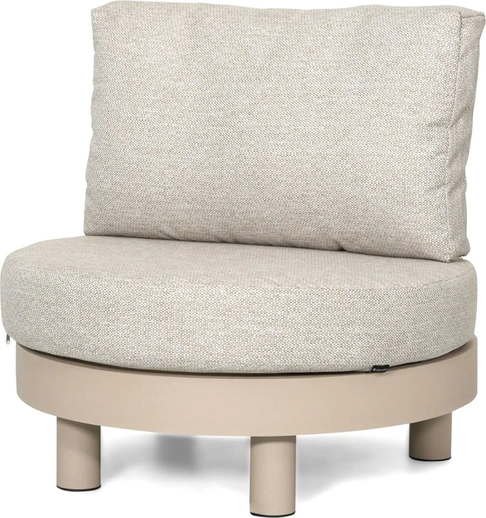 Stoel en Bank Loungeset 5 personen Aluminium Zand/Beige  Lifestyle Garden Furniture Organio