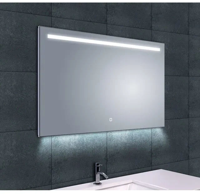 Wiesbaden Ambi one spiegel rechthoek met LED, dimbaar en spiegelverwarming 100 x 60 cm 38.4122