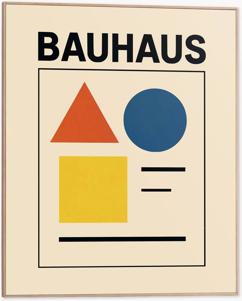 Ingelijste digitale print Bauhaus
