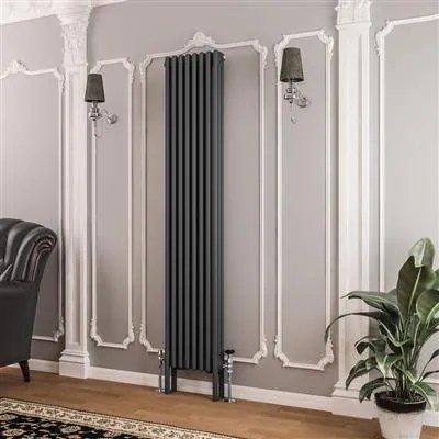 Eastbrook Imperia 3 koloms radiator 40x180cm 2099W antraciet