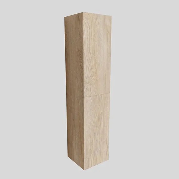 Kolomkast Mano Hangend 35x160x35cm Wood Washed Oak Push Omkeerbaar met 2 Deuren