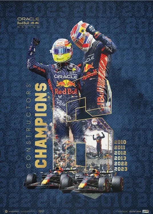 Kunstdruk Oracle Red Bull Racing - F1® World Constructors' Champions - 2023, Automobilist