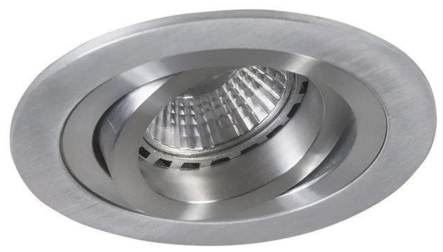 Set van 6 Moderne inbouwspot staal - Rondoo