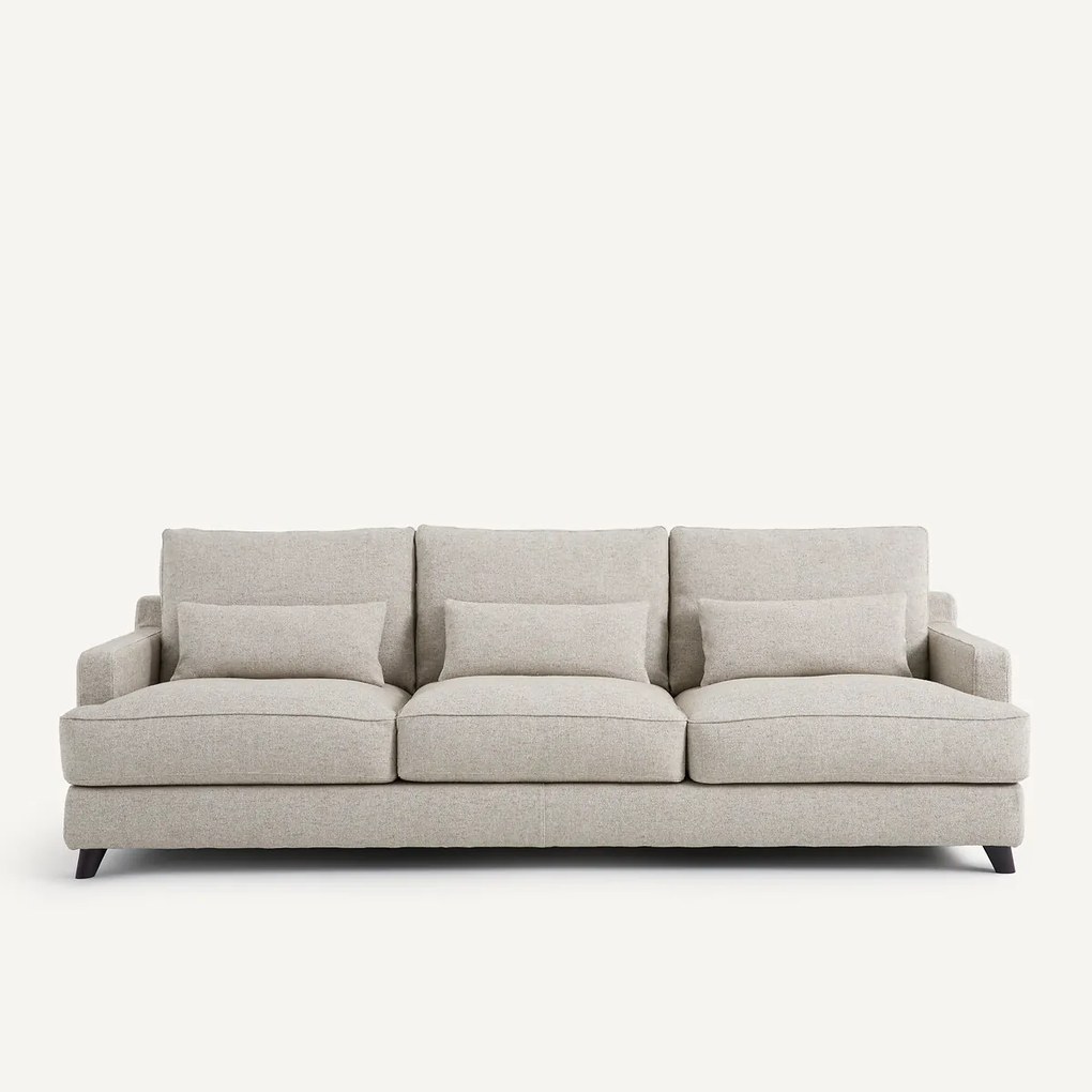 Sofa 3- of 4-zits, structuur viscose/linnen, Alwine
