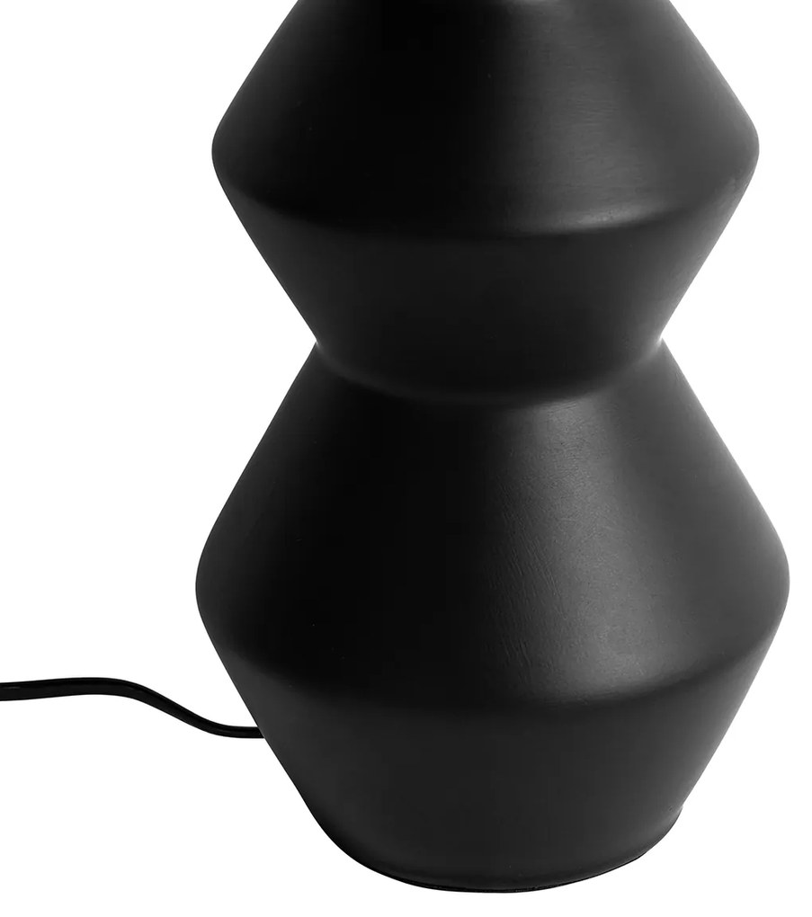 Design tafellamp zwart keramiek 16 cm - Alisia Design rond Binnenverlichting Lamp