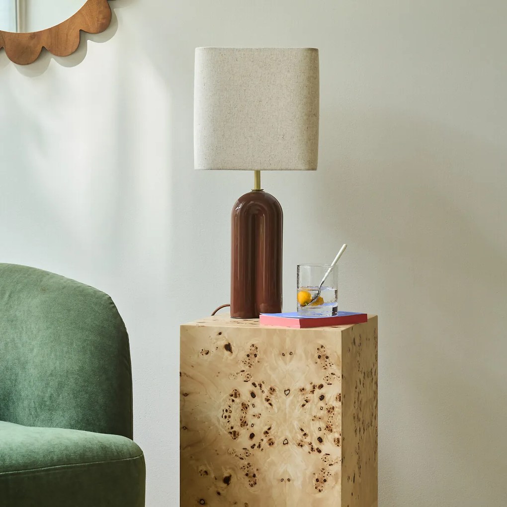 Tafellamp in keramiek en linnen, Malo