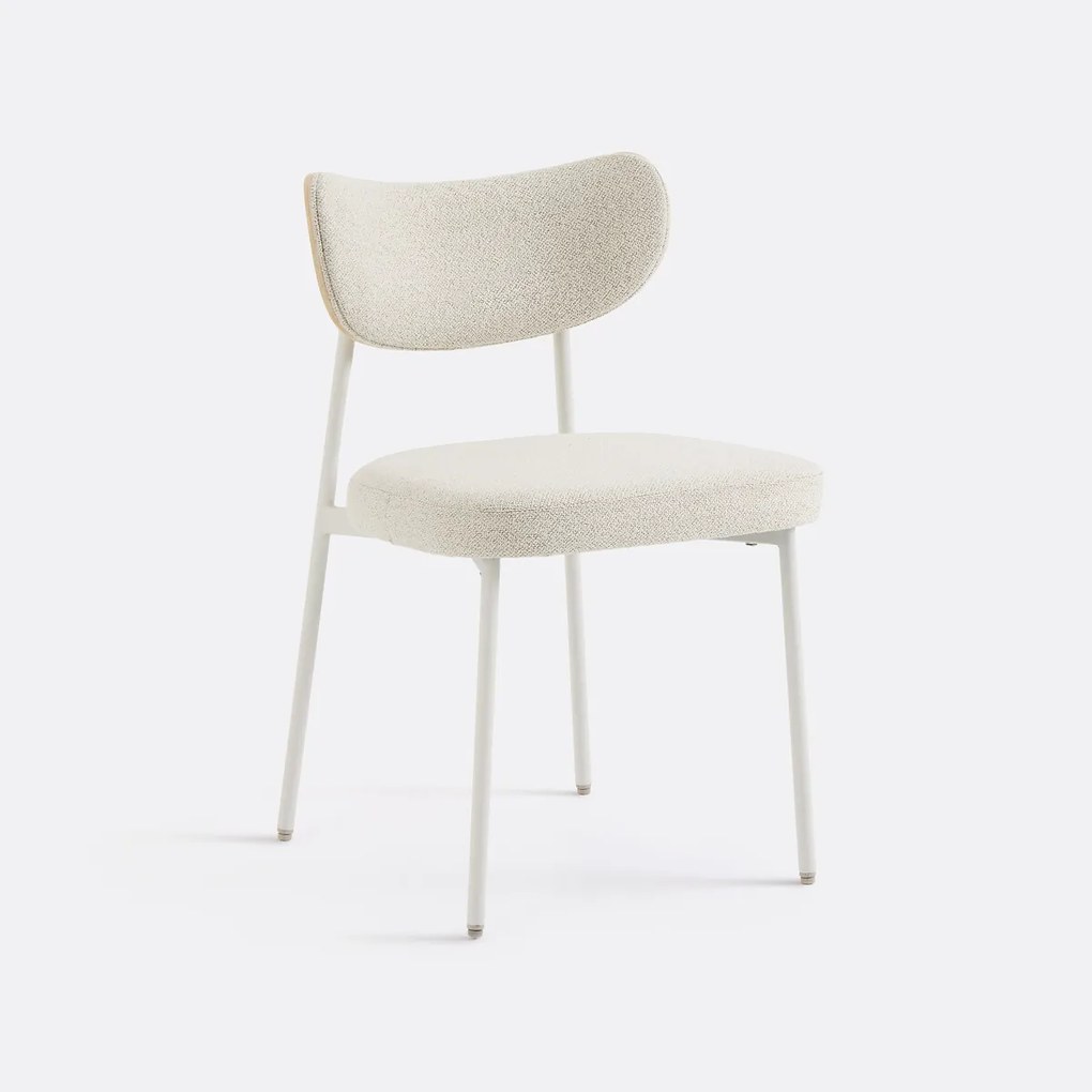 Set van 2 stoelen met structuurstof, Albane