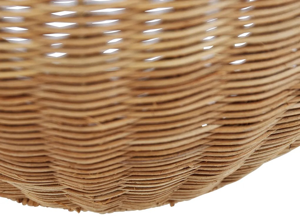 Buitenlamp Vloerlamp rotan dimbaar IP65 met afstandsbediening - SaonaOosters IP65 Buitenverlichting ovaal