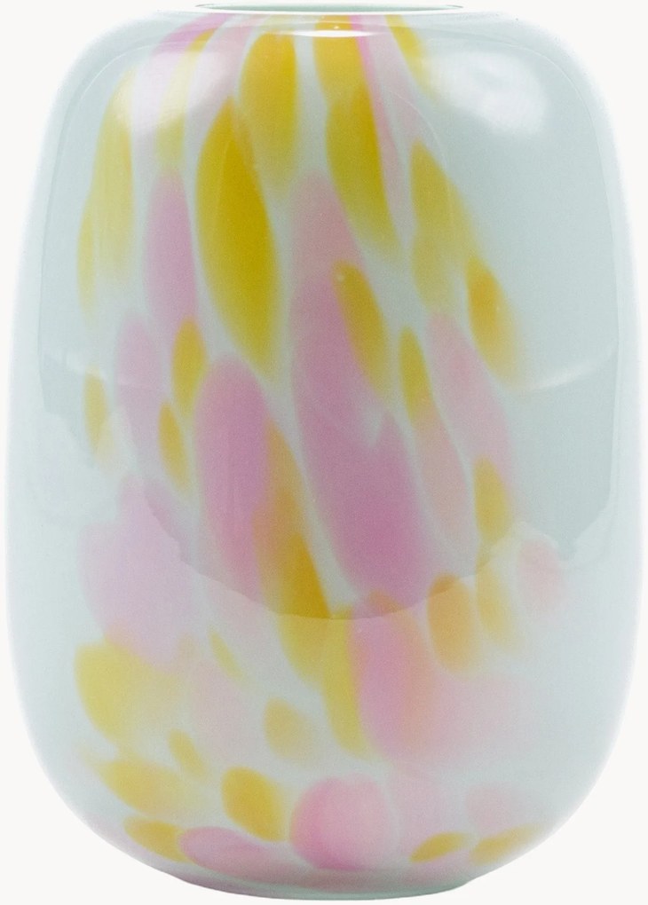 Mondgeblazen vaas Meadows, H 14 cm