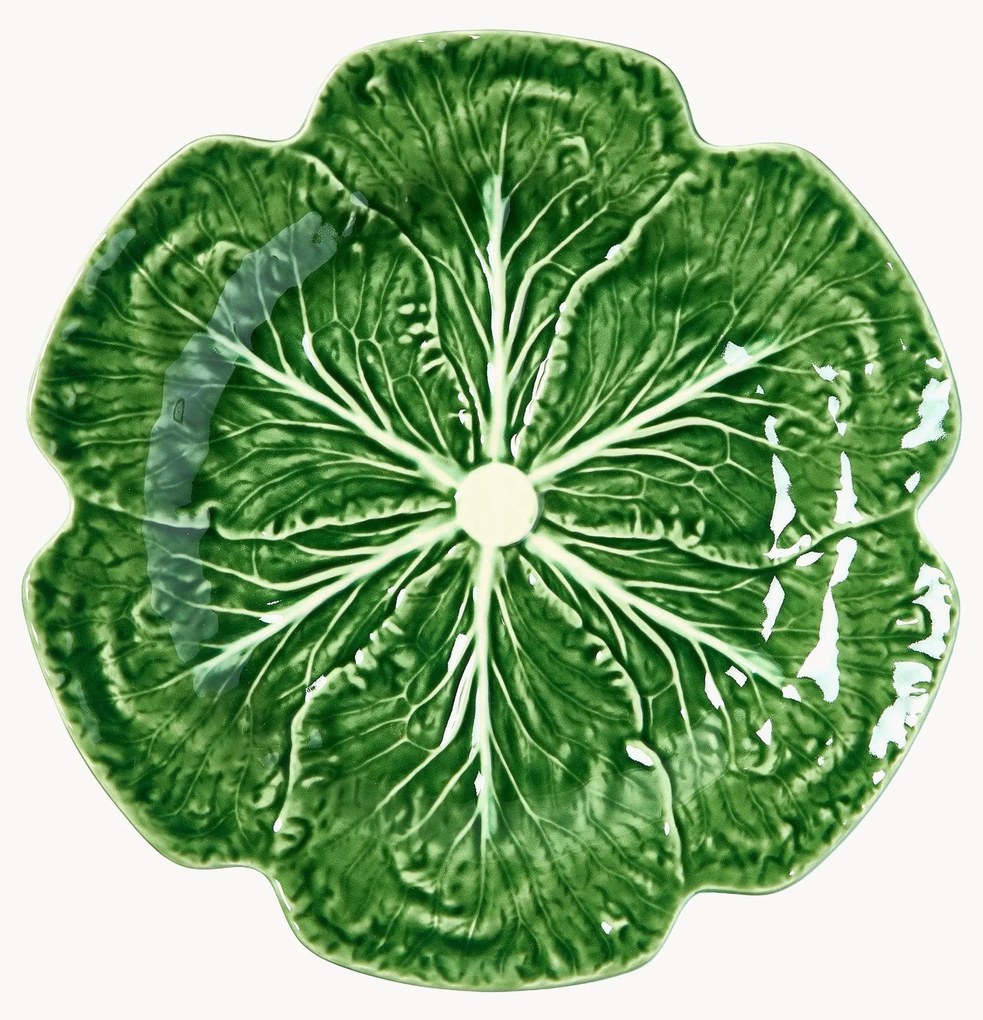 Handbeschilderde serveerplateaus Cabbage, 2-delig