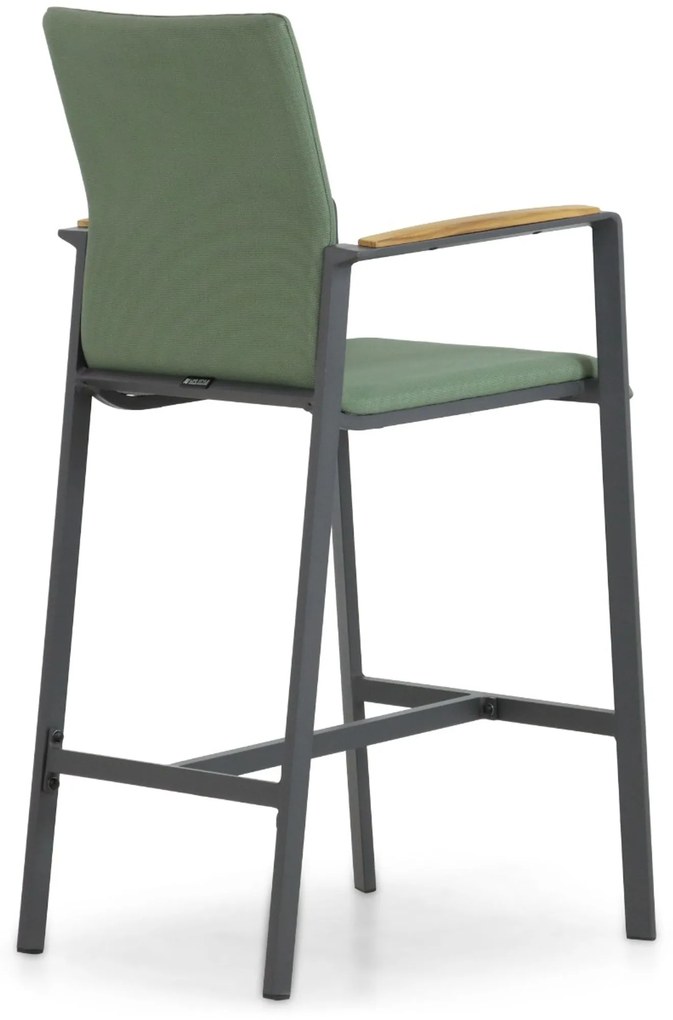 Barstoel Aluminium/textileen Groen Lifestyle Garden Furniture Brandon