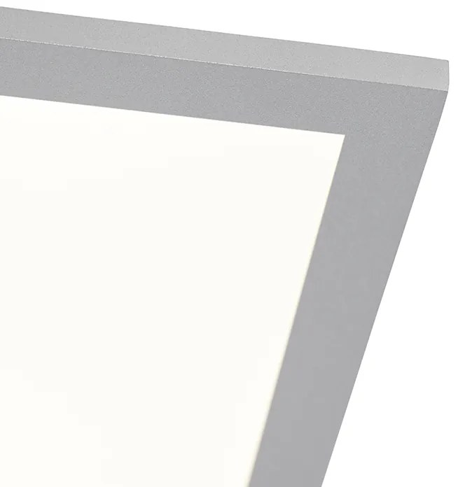 LED paneel staal 120 cm incl. LED met afstandsbediening - Liv Modern Binnenverlichting Lamp