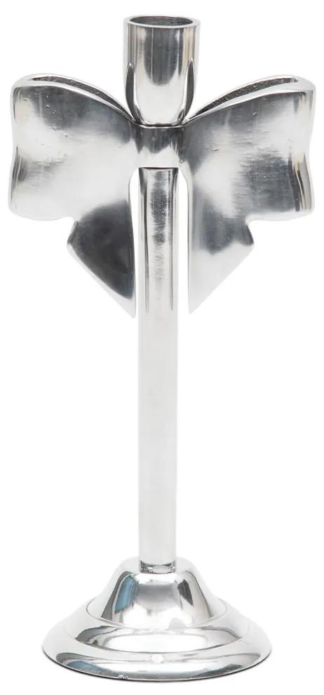 Rivièra Maison - RM Bow Candle Holder - Kleur: zilver