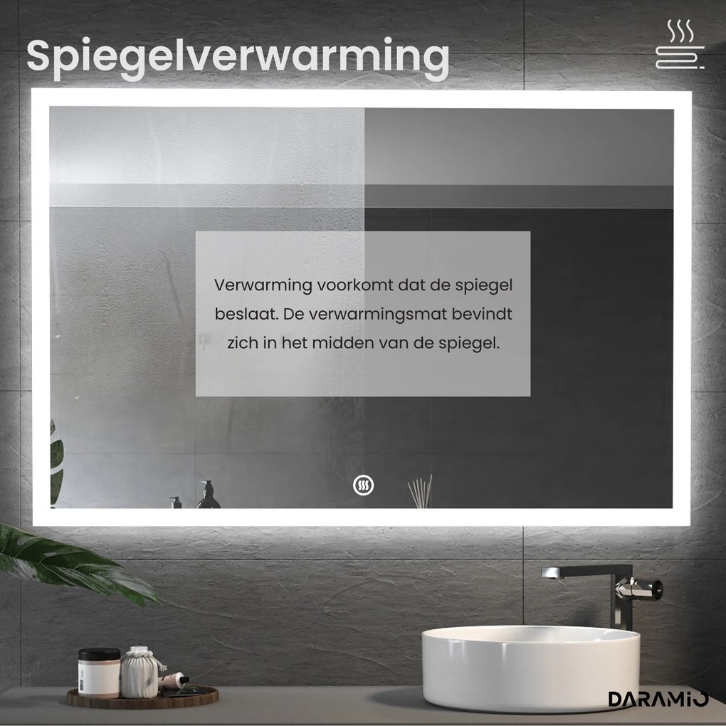 Spiegel met verlichting F3
