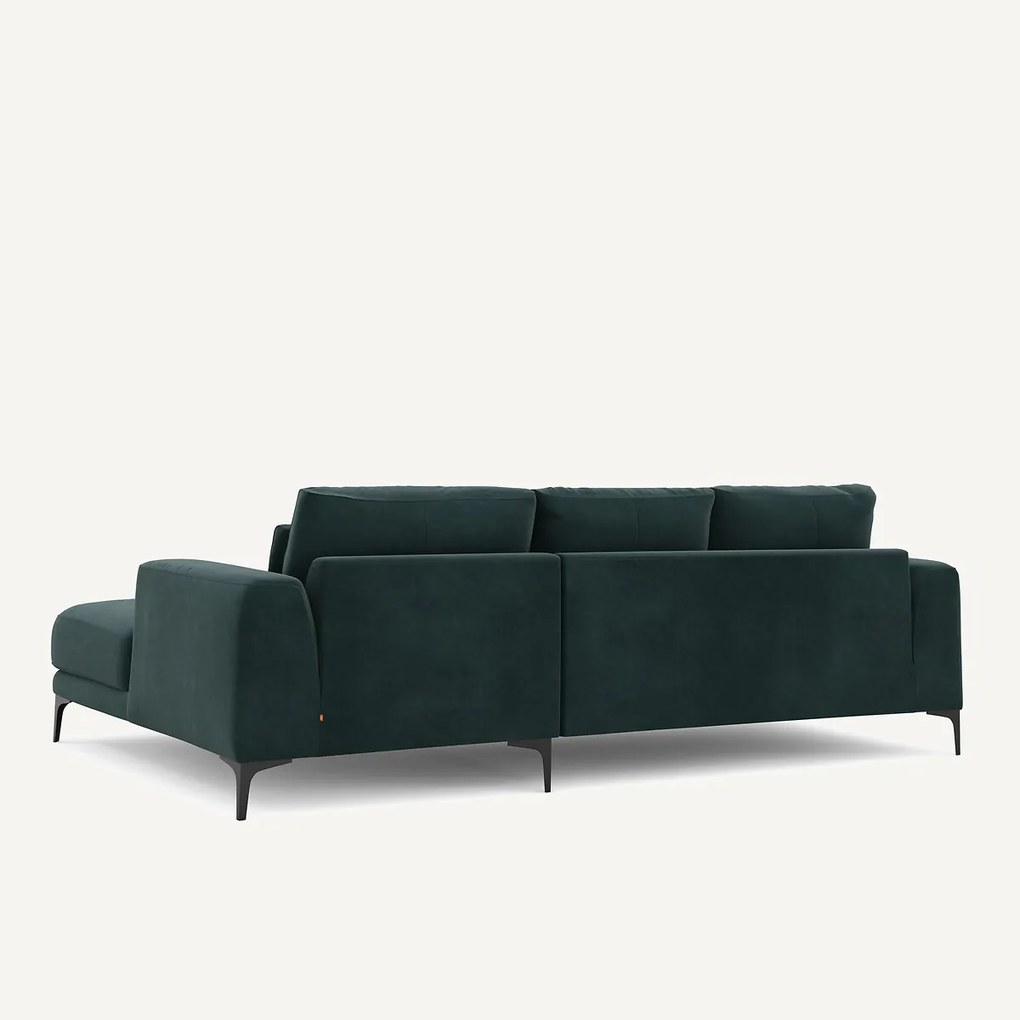 Rechtse hoekbank fluweel, Marsile