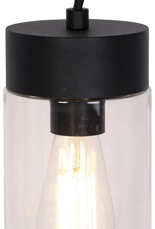 Buitenlamp Moderne hanglamp zwart IP44 - Jarra Modern E27 IP44 Buitenverlichting