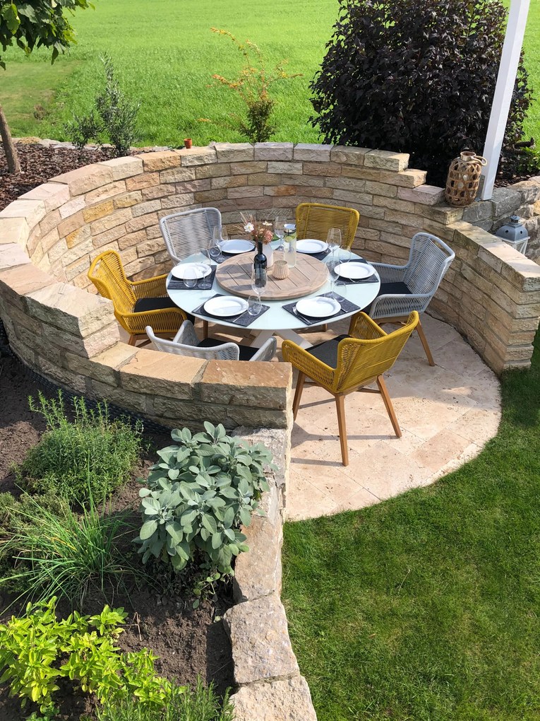 Bellagio Ferrone dining tuintafel Ø 150cm (h:75cm)