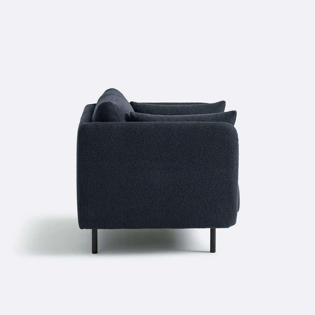 Fauteuil, fijne bouclé stof, VICTOR