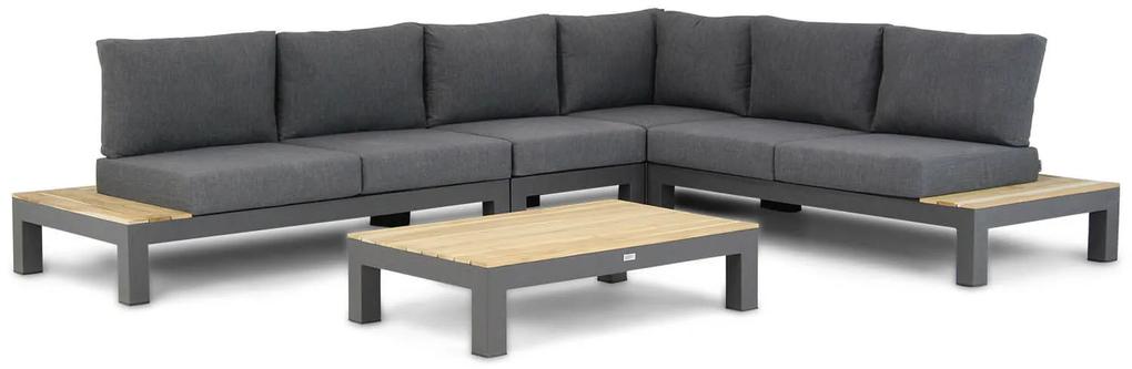 Platform Loungeset Aluminium/Teak Grijs 6 personen Lifestyle Garden Furniture Ravalla