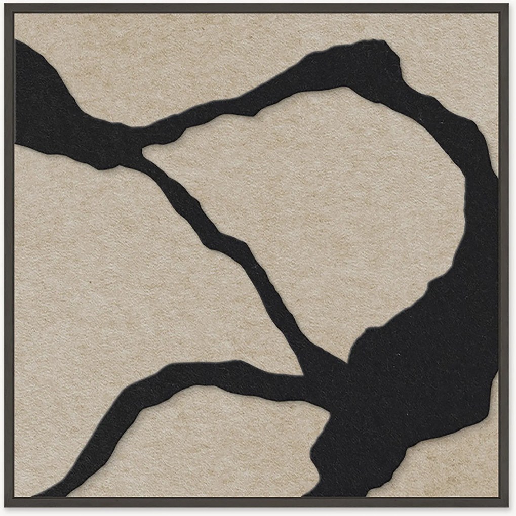 Ingelijste akoestische wandkunst Quiet Friction 1