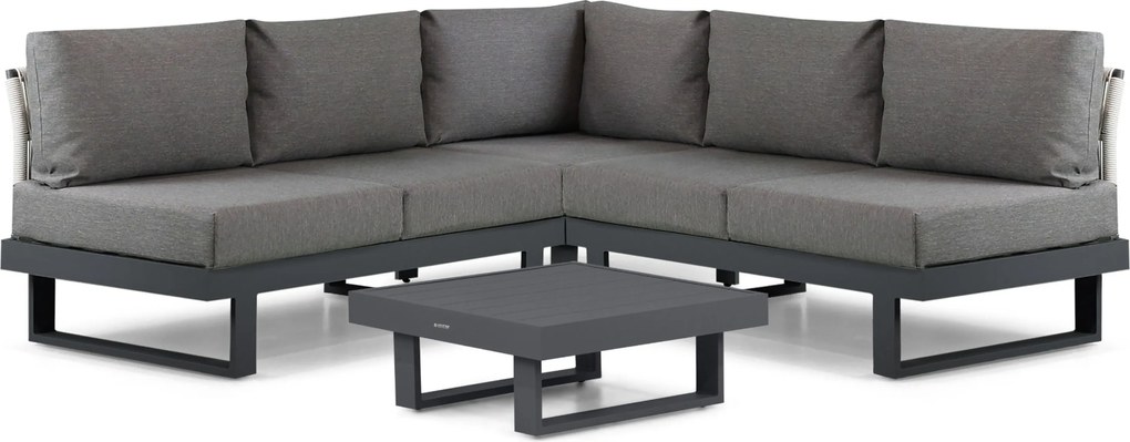 Hoek loungeset 5 personen Aluminium Grijs  Lifestyle Garden Furniture Lorenzo