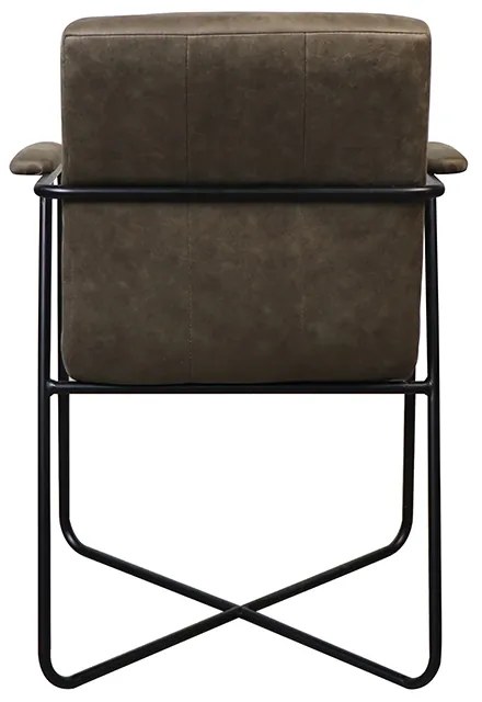 Eetkamerstoel - Henry - lederlook Soft groen