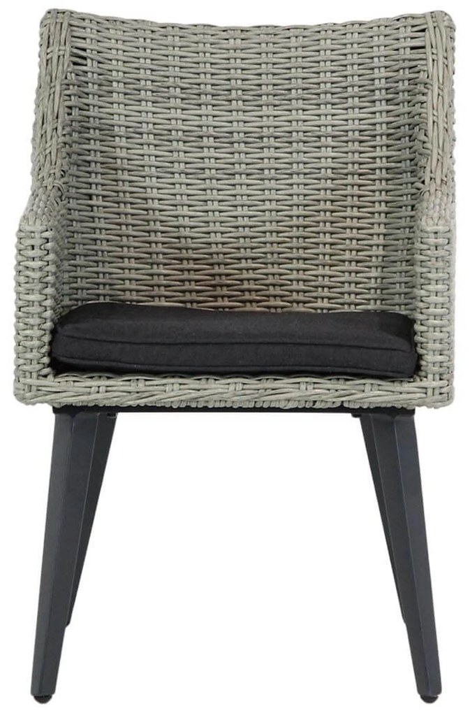 Tuinstoel Wicker Grijs-antraciet Garden Collections Milton