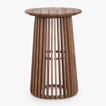 Ronde Hoge Tuintafel Ø70 Cm Van Acaciahout Mura Acacia Bruin - Sklum
