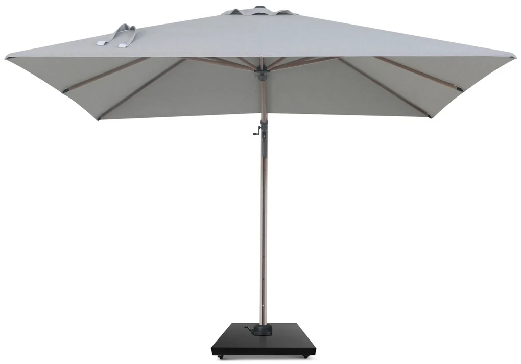 Zweefparasol 3x3m S2 Excellent (incl. voet + hoes) Grijs-antraciet Camello Luna
