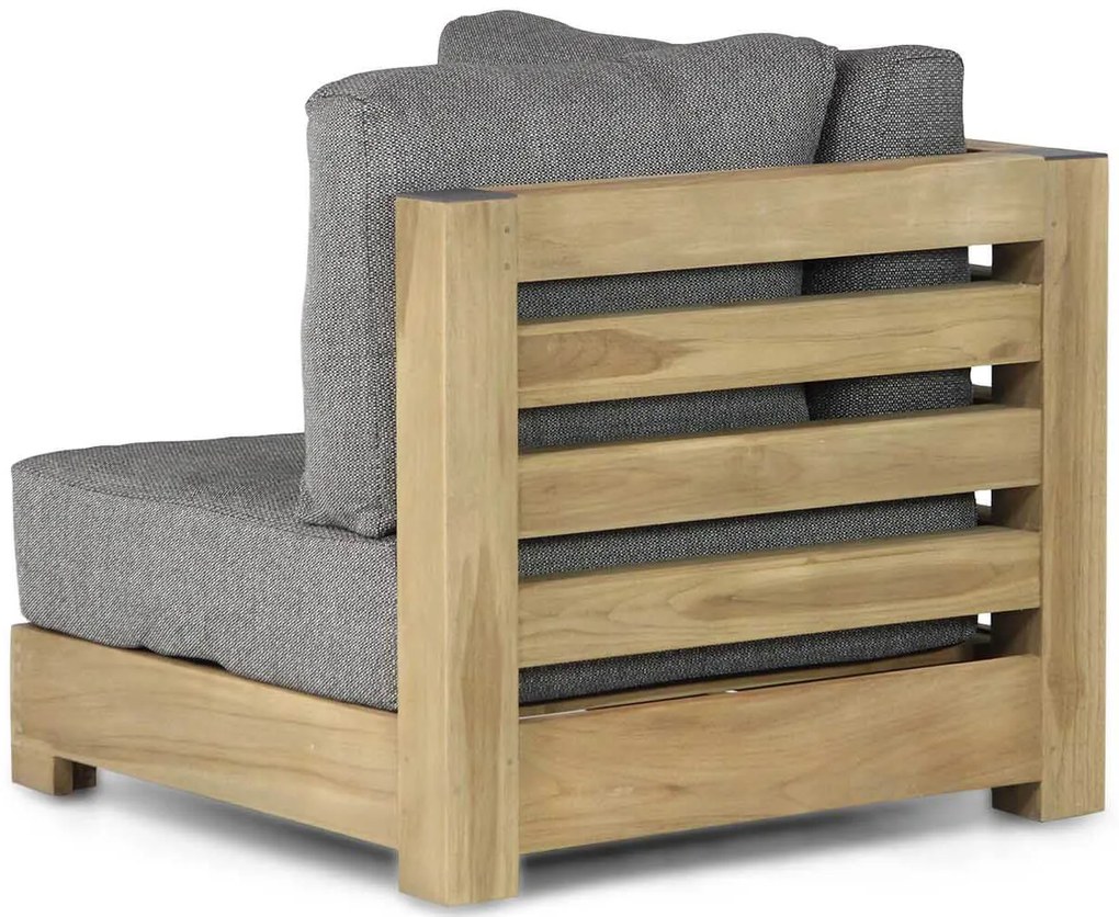 Chaise Loungeset Teak Old teak greywash 3 personen Santika Furniture Santika