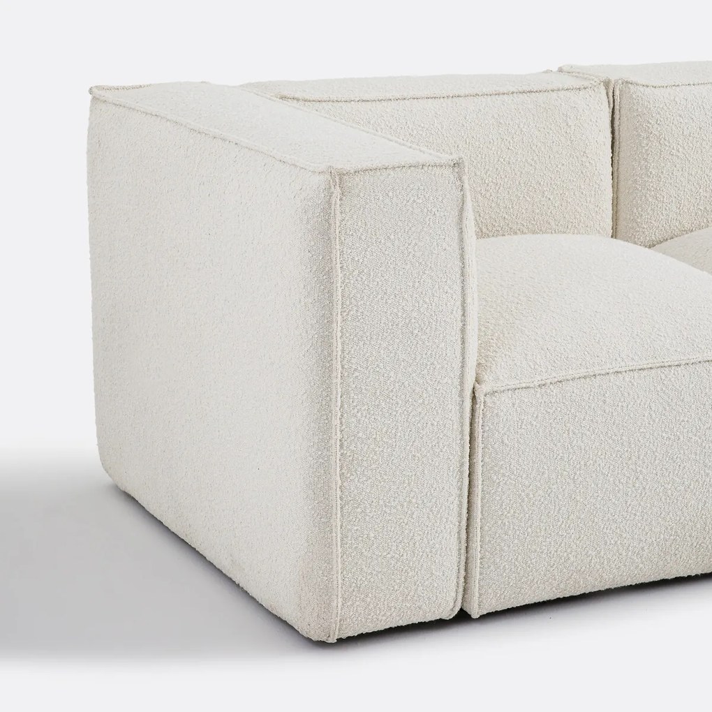 Modulaire bank, 3 zit, in bouclette, Seven