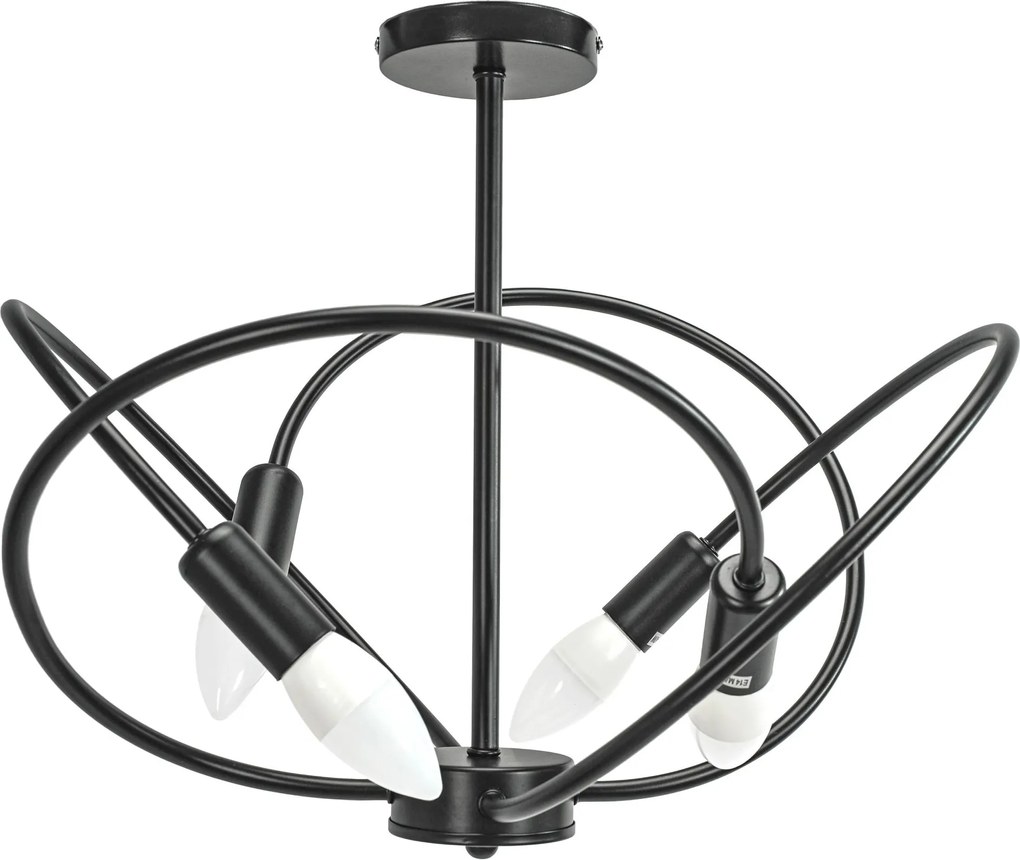 Lampa 4 zwart APP1093-4C