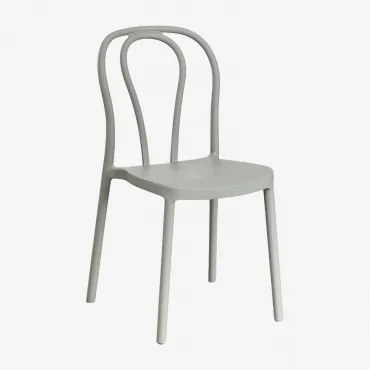 Stapelbare Set Van 2 Eetkamerstoelen Van Polypropyleen Mizzi Groen – Khaki - Sklum