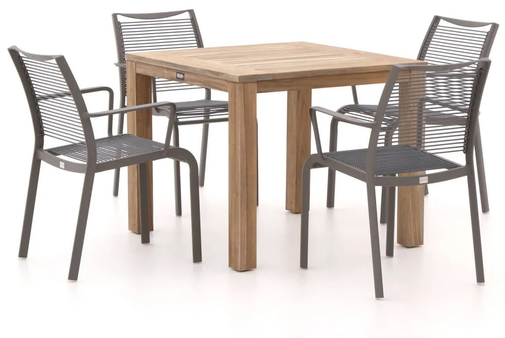 Apple Bee Hawaii/ROUGH-S 90cm dining tuinset 5-delig stapelbaar
