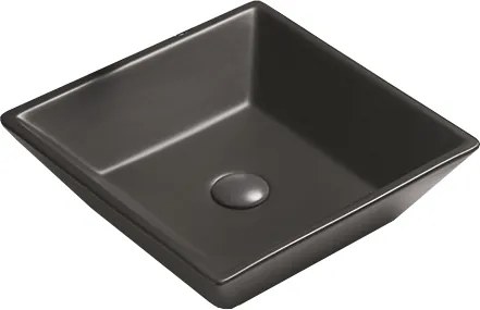 Mexen Pola opbouw wastafel 41 x 41 cm, zwart mat - 22224185