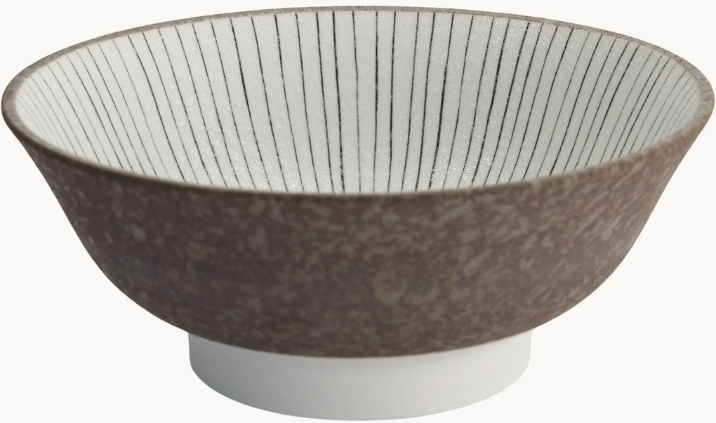set van 4 handgemaakte ramen kommen Satomaki