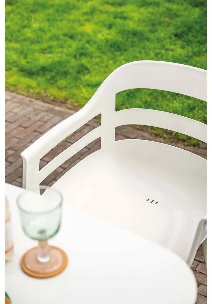Garden Impressions Sunny balkonset 3-delig - Hareno tuintafel 71x71 cm - zand