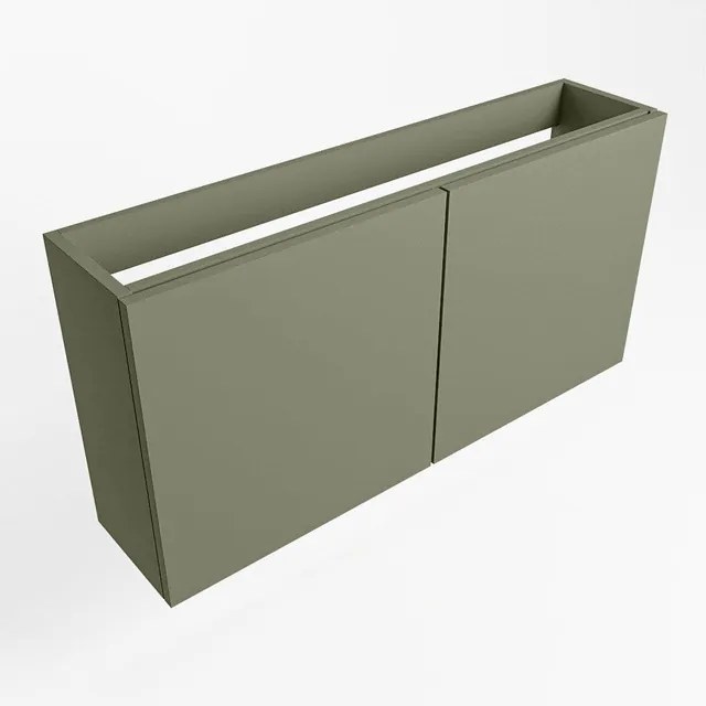 Mondiaz FOWY fonteinonderkast - 80x22x50cm - 2 deuren - push to open - softclose - Army FOWYTO80Arm2D