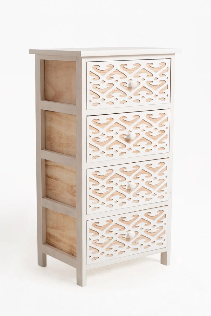 Hulpmeubilair Cloak Wit, breed, 4 laden