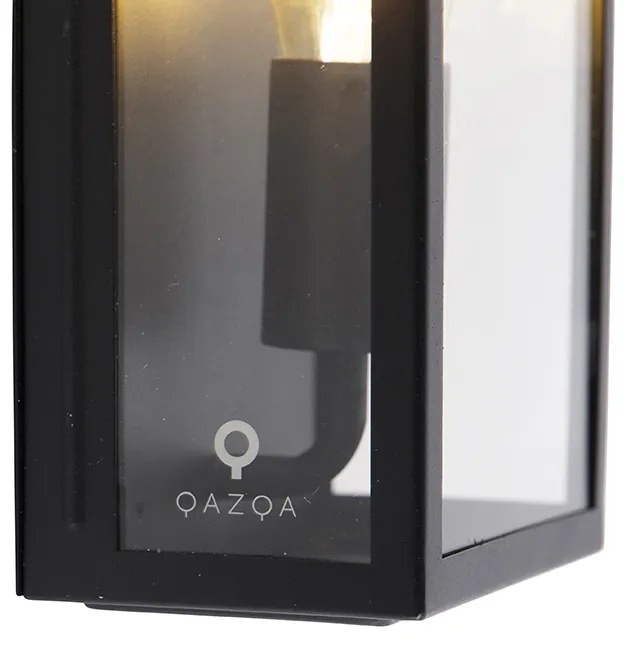 Smart buiten wandlamp met dimmer zwart incl. WiFi ST64 IP44 - Rotterdam Modern E27 IP44 Buitenverlichting