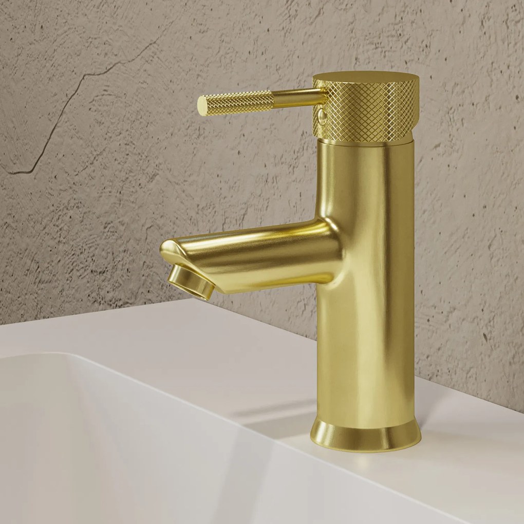Saniclear Brass Curved hendel voor wastafelkranen (SK24880 en SK24879)