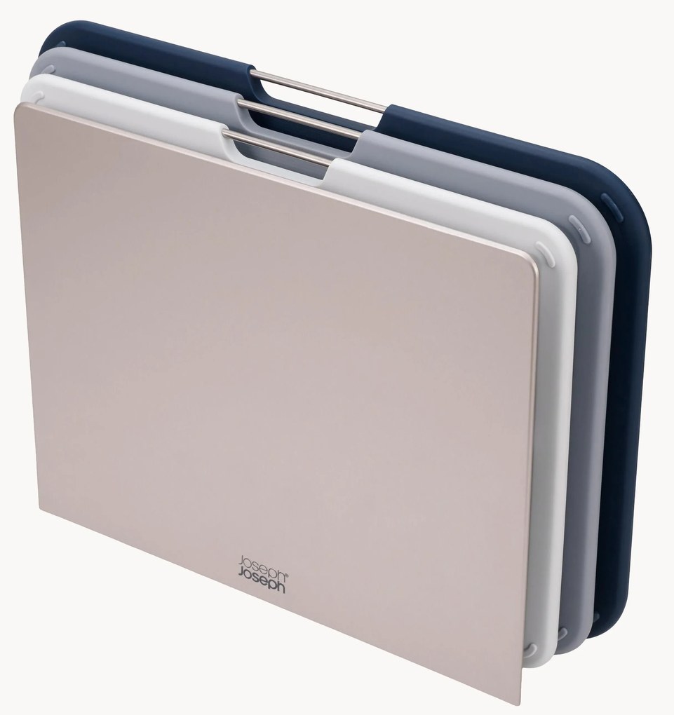 Set van 4 snijplanken Nest met standaard, verschillende formaten