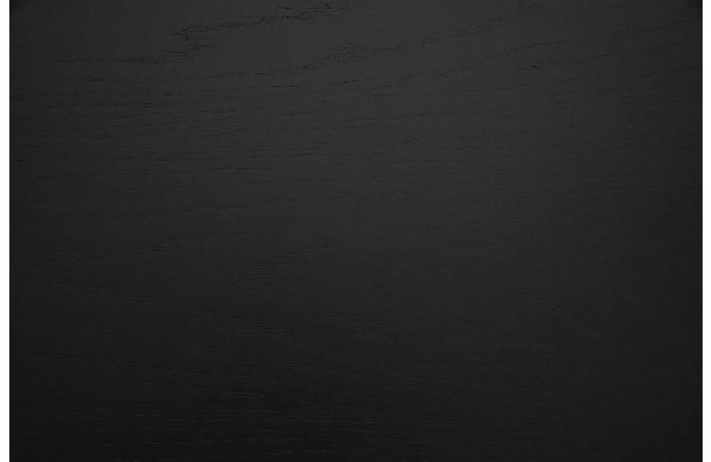 Goossens Excellent Salontafel Ferris rond, hout eiken zwart, elegant chic, 80 x 33 x 80 cm