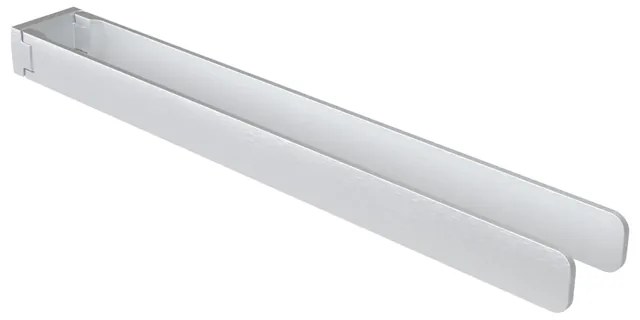 Haceka Aline Handdoekhouder - 46cm - dubbel - draaibaar - geborsteld aluminium 1208595