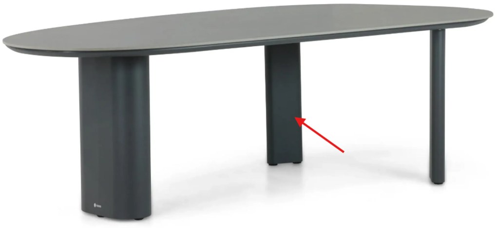 Dining Tuintafel 300 x 120 cm Grijs Weave