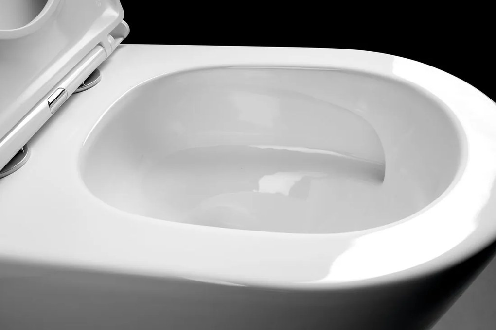 Sapho Avis staand toilet randloos met vortex spoeling wit glans