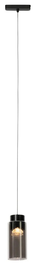 Moderne hanglamp zwart voor railsysteem 1-fase incl. LED - Magnetic Vance